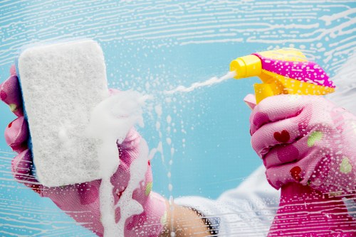 Deep cleaning of a Surrey bathroom during tenancy handover