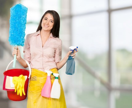 Local cleaning team preparing a Surrey property for a one-time clean
