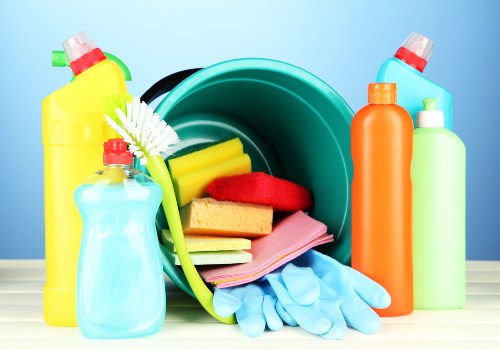 Local Surrey cleaning team working in a business premises