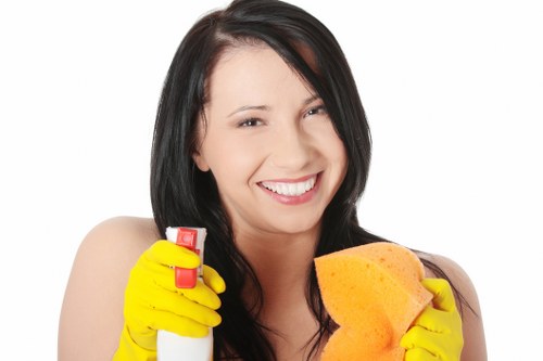 Local Surrey window cleaner working on residential glass